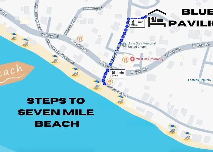 Suite 4, Blue Pavilion - Steps To Beach